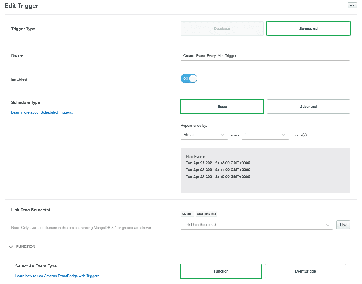 MongoDB Atlas to Redshift: Editing Trigger | Hevo Data